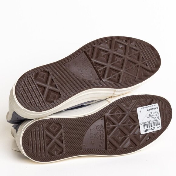 Converse x Comme des Garcons PLAY Heart High Top Sneakers Gray - Picture 6 of 16